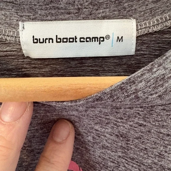 Strength Is My Super Power Gray Muscle Tee with Pink Ribbon - Picture 3 of 4